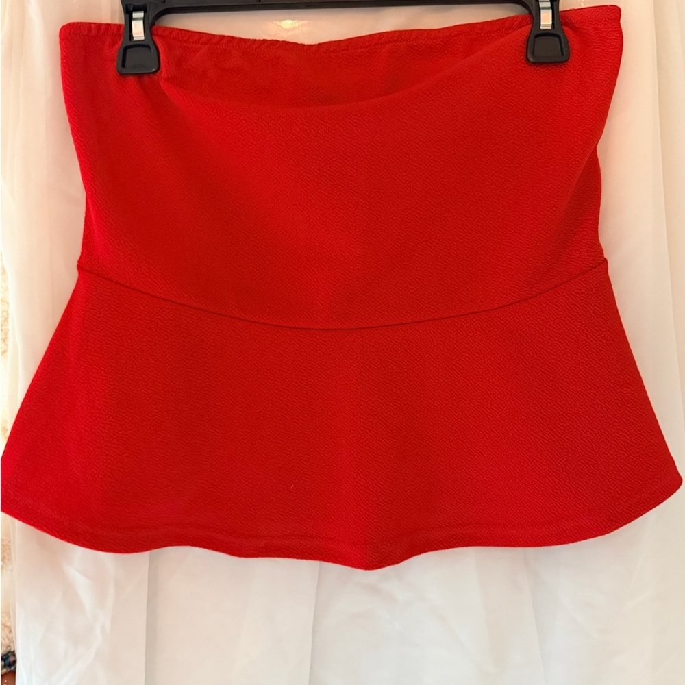 💃🏼😍Peplum Tube Top Sz Junior Lg
